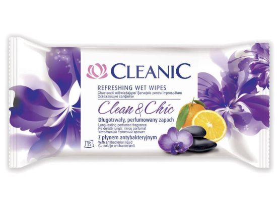 Cleanic Clean&Chic chusteczki odświeżające_cena 3.29 zł (15 szt.)