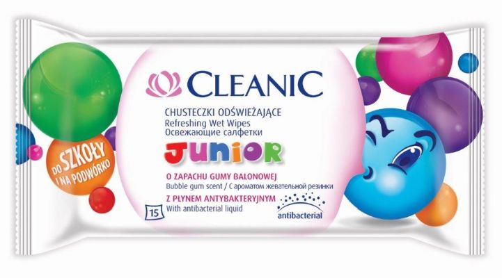 Cleanic Junior chusteczki odświeżające_cena 3.29 zł (15 szt.)