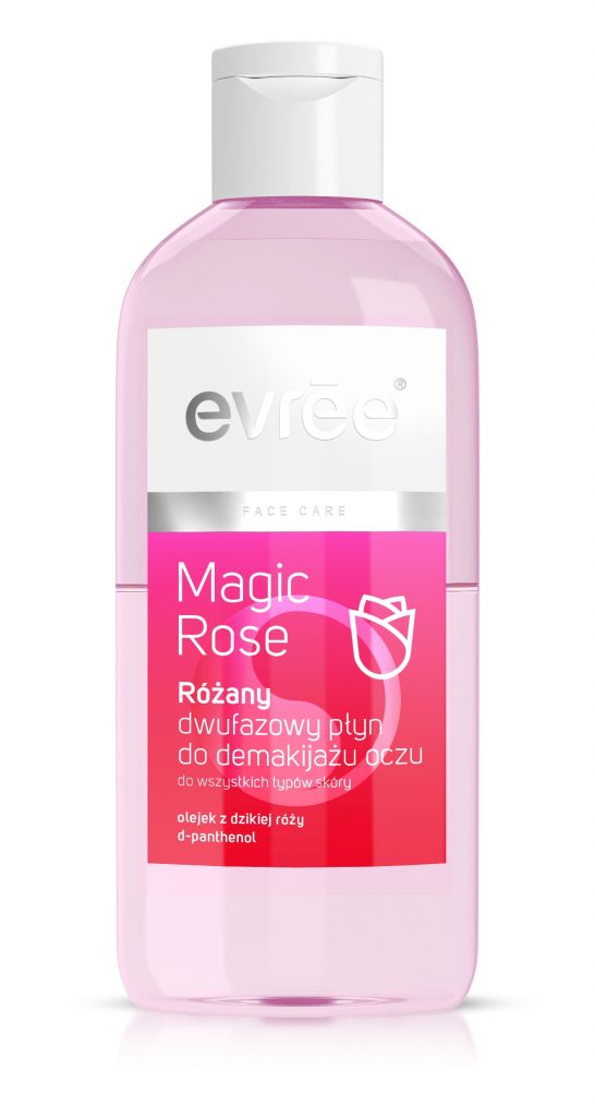 EVREE_różany dwufazowy płyn do mycia twarzy Magic Rose