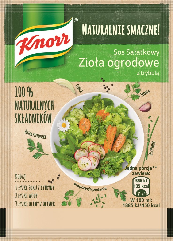 Sos salatkowy Ziola ogrodowe Naturalnie Smaczne Knorr