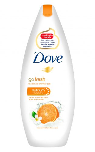 Dove Go Fresh żel pod prysznic z mandarynką-250ml, cena ok.11,49zł