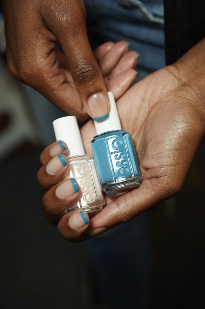 The Teal French Mani at Alice + Olivia